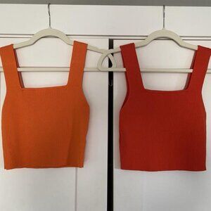 Orange Crop Tops - Size Medium